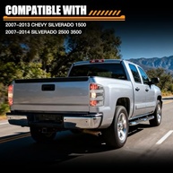 Luzes Traseiras MAYELLO para Chevy Silverado 1500/2500/3500 (2007-2014) - Lente Clara Cromada OE, Plug and Play - imagem 3