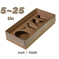Caixas de Páscoa Kraft: Kit Mini Confeiteiro 150g - imagem 2