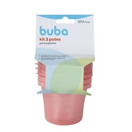 Kit 3 Potes para Papinhas Azul 150ml - Buba | Armazenamento Seguro e Prático para Bebês - imagem 4