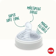 NUK Kit Mamadeiras Anticólica Essence Smart Flow 150ml + 270ml Azul - Conforto e Segurança para Bebês - imagem 5
