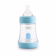 Mamadeira Perfect5 150ml Inicial Azul - Silicone Soft Sense da Chicco - imagem 2