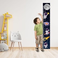 Adesivo de Parede Astronauta Régua de Crescimento Infantil - 150x25cm | Decore e Acompanhe o Crescimento com Estilo - imagem 3
