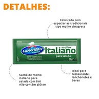 Sachê Molho Italiano Para Salada Restaurante Caixa 152un - imagem 2