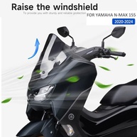 Defletor de Para-brisa Yamaha NMAX 155 2020-2024 (Preto) - Nova Versão Competitiva - imagem 3