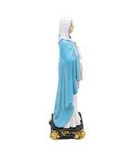 Estátua Nossa Senhora Grávida 15.5cm em Resina - Decoração Religiosa Elegante - imagem 4