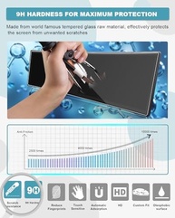 Protetor de Tela CDEFG Vidro Temperado HD para BMW X3 G45 2025-2026 (15.9" Navi + 12.3" Painel) - imagem 4