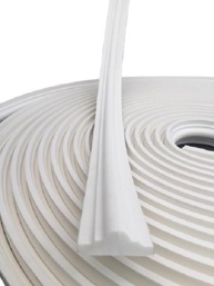Boiserie Moldura Roda Meio de Eva Autocolante Sirius 2,5cm x 1,5cm - 10 Metros (Branco) - imagem 1