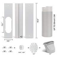 Kit de Vedação para Ar Condicionado Portátil – Mangueira 15cm, Janela Deslizante e Porta Ajustável - imagem 4