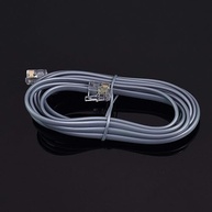 Cabo Extensão Modular RJ11 6P4C 15ft Cinza: Conectividade Confiável para seu Telefone - imagem 2