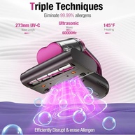 Aspirador de Pó para Colchão BYHUME 15Kpa com Luz UV-C e Aquecimento - Higiene Profunda e Portabilidade - imagem 5
