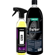 Kit Essencial Vonixx: Pneu Pretinho Darker 1,5L + Izer 500ml Descontaminante Ferroso - imagem 1