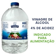Castelo Vinagre 15L Transparente (Kit 3x5L) – 4% Acidez Para Saladas e Limpeza - imagem 3