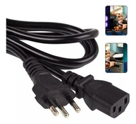 Cabo de Força Tripolar 1,5m Padrão Brasileiro - Energia Segura para seu PC, Monitor e Eletrodomésticos - imagem 2