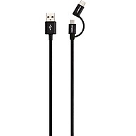 Cabo USB 2 em 1 Intelbras: Micro USB + USB-C 1,5m - imagem 2