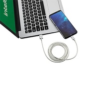 Cabo USB-C em nylon 1,5 m EUAC 15NB Branco Intelbras - imagem 5