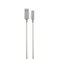 Cabo USB-C em nylon 1,5 m EUAC 15NB Branco Intelbras - imagem 3