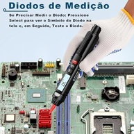Caneta Multímetro Digital Inteligente 1.5V: Detector de Tensão e Mais - imagem 5
