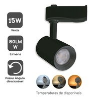 Spot LED Trilho Eletrificado: Kit 6 Tubinhos 15W - imagem 2