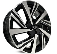 4 RODAS KR S46 YARIS ETIOS/ARO 15X6 / (4X100) ET38 cor:preta Diamantada - imagem 1
