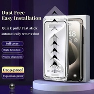 Película iPhone 16 Pro Max Dust Free: Instalação Automática - imagem 2