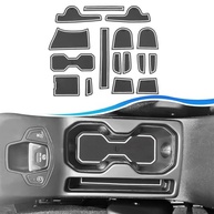 Kit 16 Peças Tapetes Porta-Copos e Ranhuras Jeep Renegade 2019-2023 - Proteção e Estilo Impermeável - imagem 2