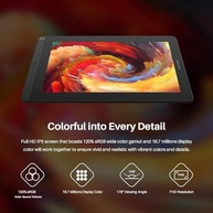 HUION Mesa digitalizadora Kamvas 16 com tela totalmente laminada, com Stylus sem bateria, suporte ajustável com 10 teclas de atalho ajustável, tela de caneta de 15,6 polegadas - imagem 3