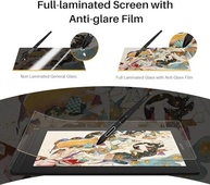 HUION Mesa digitalizadora Kamvas 16 com tela totalmente laminada, com Stylus sem bateria, suporte ajustável com 10 teclas de atalho ajustável, tela de caneta de 15,6 polegadas - imagem 4