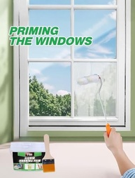 Fita de Mascaramento Líquida E-SDS - 16 Fl.Oz | Revestimento Transparente Descascável com Pincel para Pintura de Janelas - imagem 5