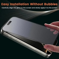 Kit 3 Películas Privacidade Fosca iPhone 11 a 16 Pro Max Anti-Spy - imagem 4