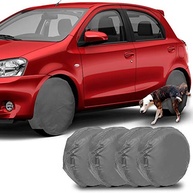 Capa Protetora Roda Pneu Aro 16 Anti Xixi Cachorro - Proteção Total Cinza - imagem 2