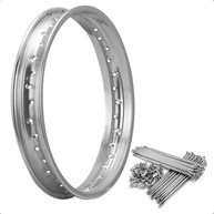 Aro 17 Traseiro 17x2.15 para Honda Bros 125, 150 e 160 - Tambor e Raios 4mm - imagem 1