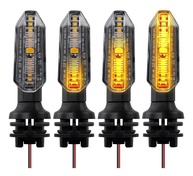 Kit 4 Pisca Seta LED Moto CB250 Twister Titan 160 Fan 160 Star 12V Sequencial Universal - imagem 1