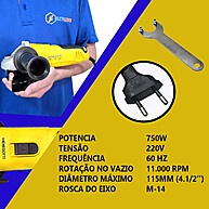 Solda + Esmerilhadeira: Kit Completo 160A - imagem 2