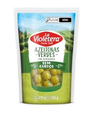 Azeitona Verde sem caroço La Violetera Doypack 160g - imagem 3