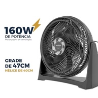 Ventilador Circulador Britânia 160W 3 Velocidades BCA40A 127V - Refresque seu Ambiente com Estilo - imagem 5