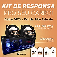 Som Automotivo Completo: Rádio MP3 + Alto Falantes 160W - imagem 2