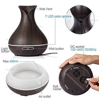 Umidificador de Ar Difusor Aromatizador Ultrassônico 400ml com LED e Controle Remoto - Luatek LKJ-161 - imagem 3