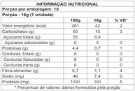 Bananinha Palmital Zero adição de Açúcares - Display com 10 un. de 16g cada - imagem 1