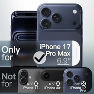 JETech Capa Fosca para iPhone 17 Pro Max 6.9" - Proteção Militar, Design Minimalista e Anti-Impressão Digital (Azul Escuro) - imagem 3