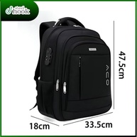Mochila para Notebook Masculina Feminina para Notebook 17 – Mochila executiva Antifurto, Reforçada, Saídas USB e Fone, Alça de Aço, Impermeável, Escolar, Faculdade, Trabalho ou Viagem – Preta Premium - imagem 2