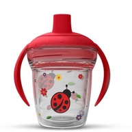 Copo Infantil de Transição Helsim com Alça, Bico e Válvula Antiengasgo - 170ml Joaninha - imagem 1