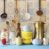 Adesivo de Azulejo Cozinha Amarelo Canário 15x15 cm | 18 Unidades | Transforme sua Cozinha com Estilo! - imagem 3