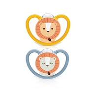 Chupetas Space Silicone Boy S2 - Kit com 2 Unidades para Bebês (6-18 Meses), Azul - imagem 2