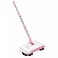 Vassoura Varredora Manual 2 em 1 com Haste Giratória 180° e Design Ultrafino Rosa - imagem 1