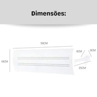 Defletor Ar Condicionado Split Universal com Regulagem 180° - Proteja-se do Ar Direto e Melhore o Conforto - imagem 5