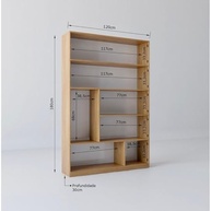 Estante para Livros Seattle 1800x1200cm - Design Moderno em Freijó | Yescasa - imagem 3