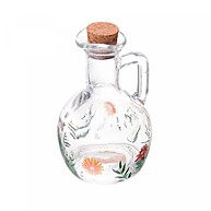 Kit 2 Garrafas para Azeite Vidro com Tampa Rolha Flora 180ml - imagem 1