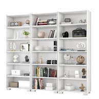 Kit 3 Estantes para Livros 5 Prateleiras 188cm Office Branco - Organize com Estilo e Funcionalidade - imagem 4