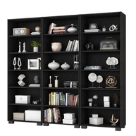 Kit 3 Estantes para Livros 5 Prateleiras 188cm Office Preto - Organize com Estilo - imagem 4