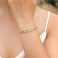 Pulseira Cubana Feminina: Elegância em Ouro 18k - imagem 2
